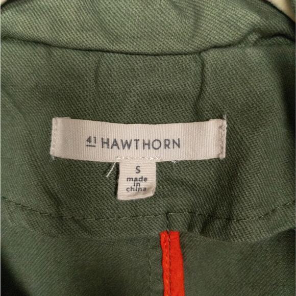 41 HAWTHORN Stitch Fix Olive Green Jahana Hooded Cargo Vest Women's Small - Picture 3 of 5